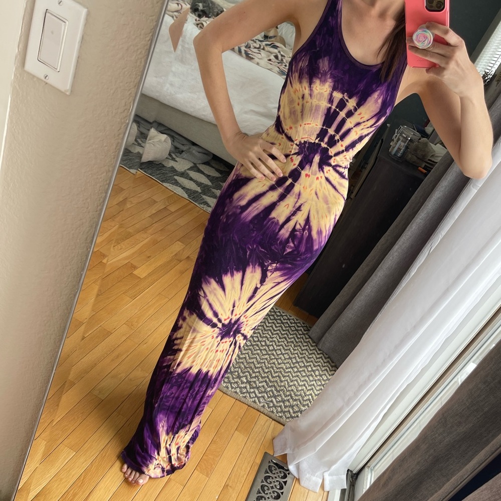 Stretchy Tie Dye Maxi dress